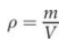 <p>ratio of their mass to their volume; scalar</p><p><em>ρ = m/V</em></p><p>where ρ (rho) represents density, m is mass, and V is volume</p><p>units: kg/m<sup>3</sup>, g/mL, g/cm<sup>3</sup></p>