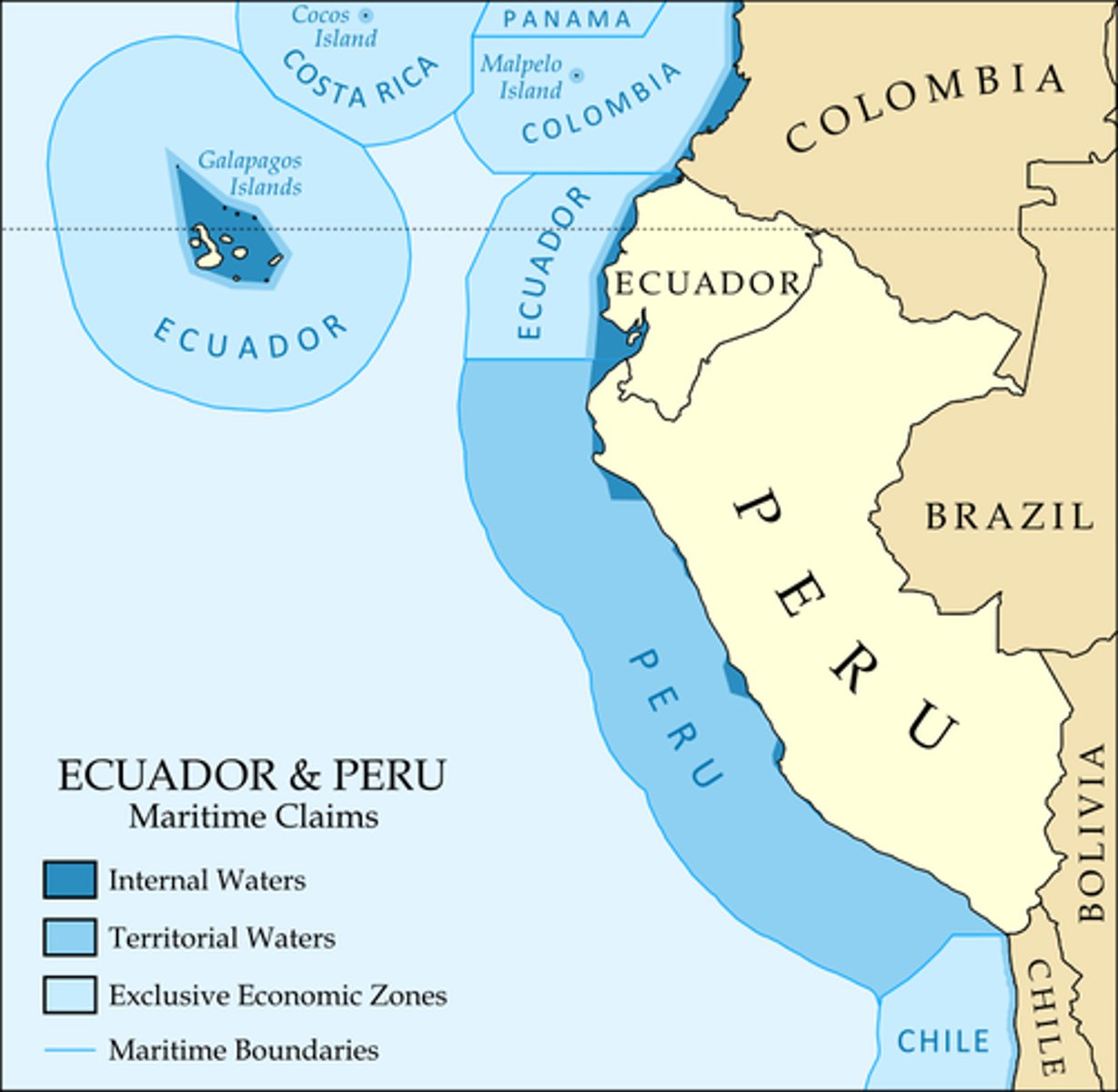 <p>the waters near states' shores generally treated as part of national territory (12 mile limit)</p>