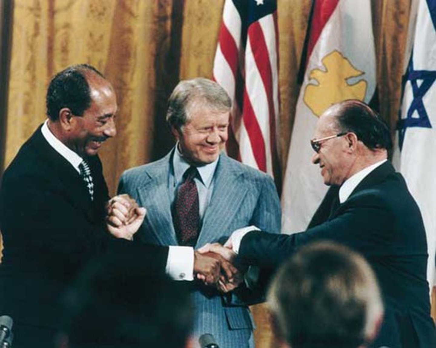 <p>Peace treaty between Egypt and Israel; hosted by US President Jimmy Carter; caused Egypt to be expelled from the Arab league; created a power vacuum that Saddam hoped to fill; first treaty of its kind between Israel and an Arab state</p>
