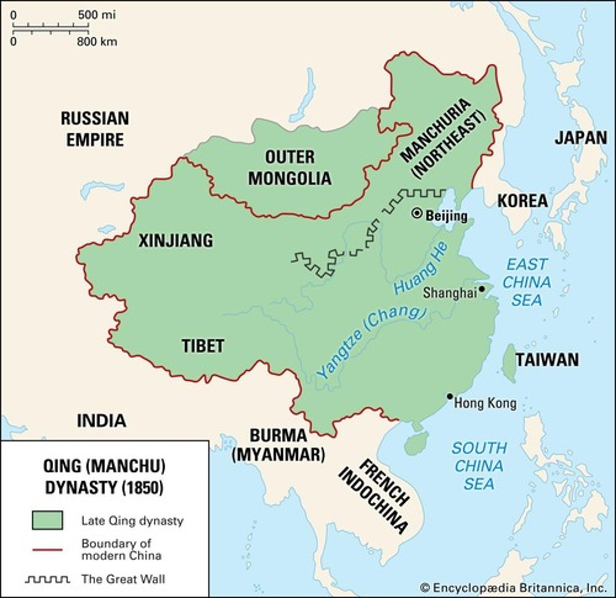 <p>Last imperial dynasty of China, weakened by foreign pressures.</p>