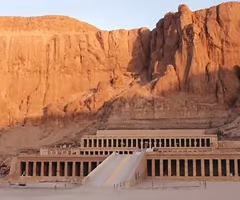 <p>Built mortuary temple for herself at Deir al Bahri</p>