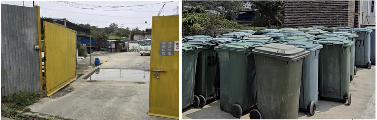 <ul><li><p>cleaning the vehicles that were used to transport the animals (e.g. disinfection bath to clean the wheels)</p></li><li><p>storage of carcasses to ensure that dead animals are removed &amp; stored in hygienic manner&nbsp;</p></li></ul><p></p>