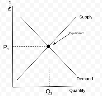 <p>Any point above the equilibrium is considered surplus.</p><p>Any point below the equilibrium is considered shortage.</p>