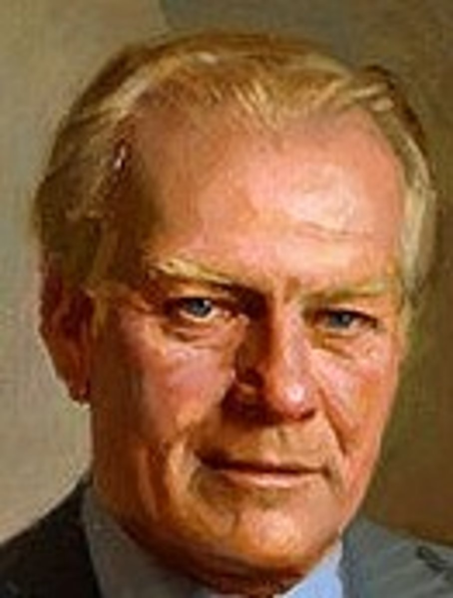 <p>Republican-Only president never elected to Pres or VP. Saw fall of South Vietnam to the communists. Pardoned Nixon.</p>