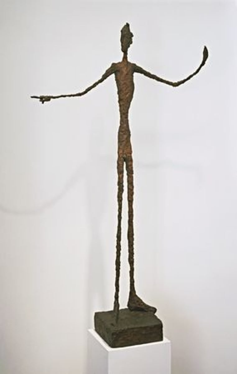 <p>A bronze sculpture by Alberto Giacometti, depicting a pointing man, that became the most expensive sculpture ever when it sold for US$141.3 million on 11 May 2015. Giacometti made six casts of the work plus one artist's proof.</p>