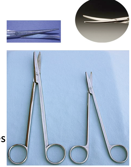 <p>Identify this instrument.</p><p>It is used to blunt-disect or cut soft tissue. The blades can be straight or curved, smooth or serrated.</p>