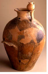<p>Pillar Stand is to hold a Dipper Juglet-Often has small hole leading back to jug-Red Slip-Ledge Handl</p>