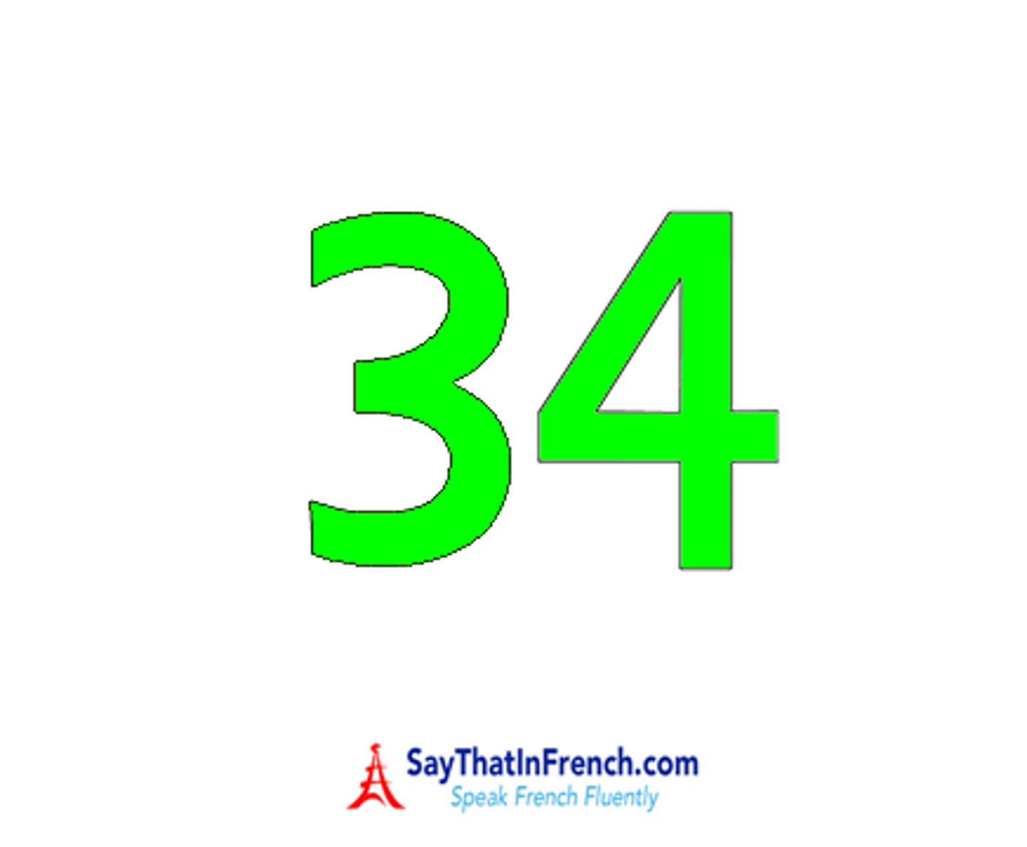 <p>thirty four</p>