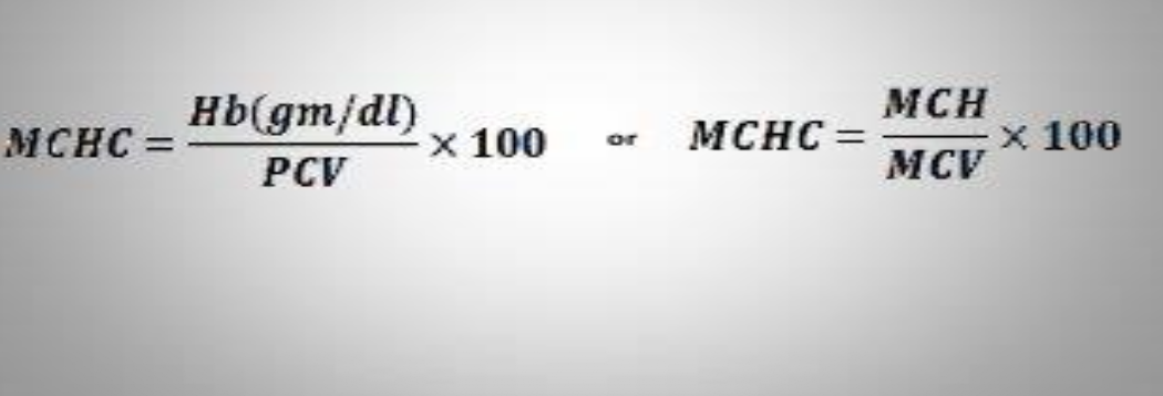 <p>Expresses the %ratio of Hb concentration in a single <span style="line-height: normal;">RBC in relation to its volume </span></p>