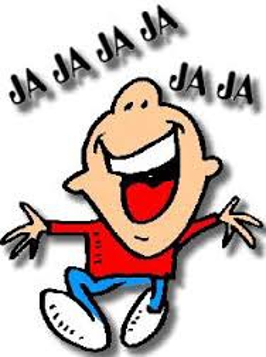 <p>s/he laughs</p>