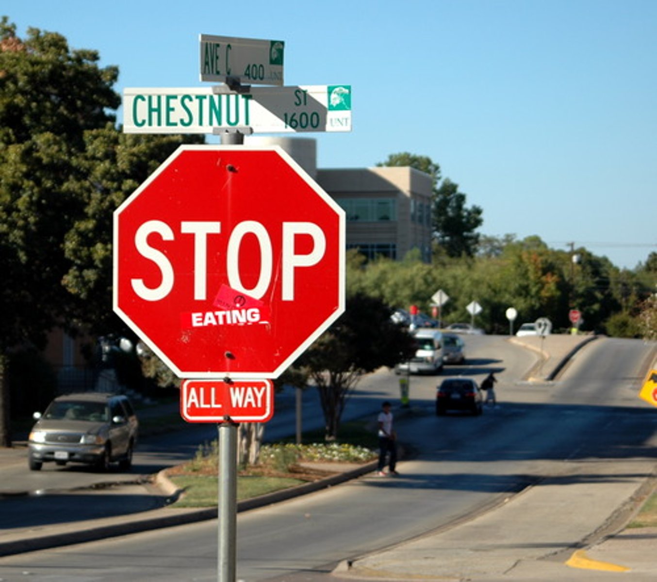 <p>The is a STOP sign.</p>