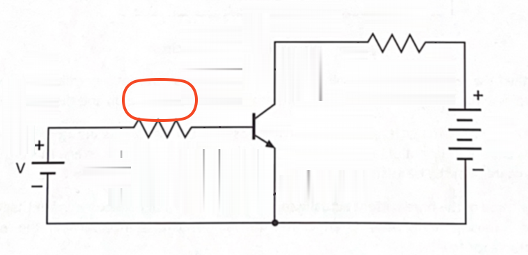 <p>Base current resistance (control)</p>