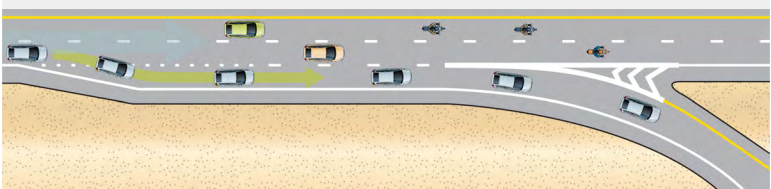 <ol><li><p>plan to move to the lane closest to your exiting point early enough to avoid a quick lane change</p></li></ol><ol start="2"><li><p>maintain your vehicle speed as long as you are on the main roadway</p></li></ol><ol start="3"><li><p>signal your intention, move to the deceleration lane and slow your exiting speed</p></li><li><p>check the posted speed for the deceleration lane</p></li></ol><p></p>