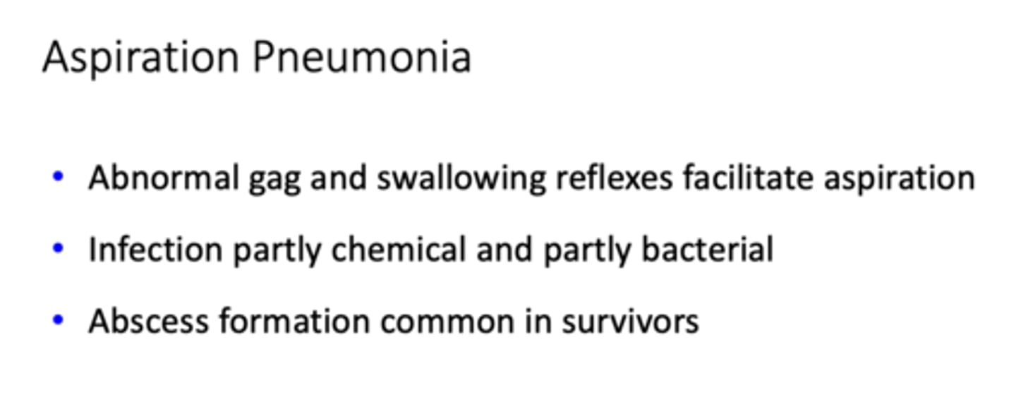 <p>Aspiration pneumonia</p>
