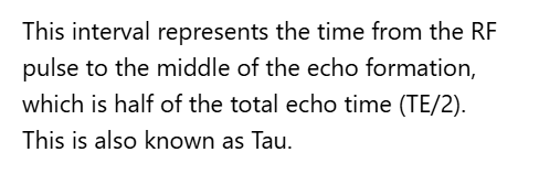 <p>D. Tau (1/2 TE)</p>