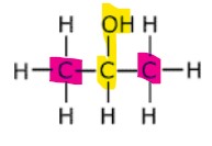 <p>In secondary alcohols, the carbon atom bonded to the hydroxyl group is bonded to two other carbon atoms.</p><p>Example: propan-2-ol.</p>
