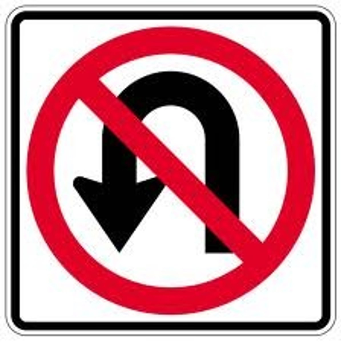 <p>No U-turn</p>