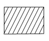 <ul><li><p>medium lines drawn at 45 degrees</p></li><li><p>show interior view of solid areas of cutting plane line.</p></li></ul>