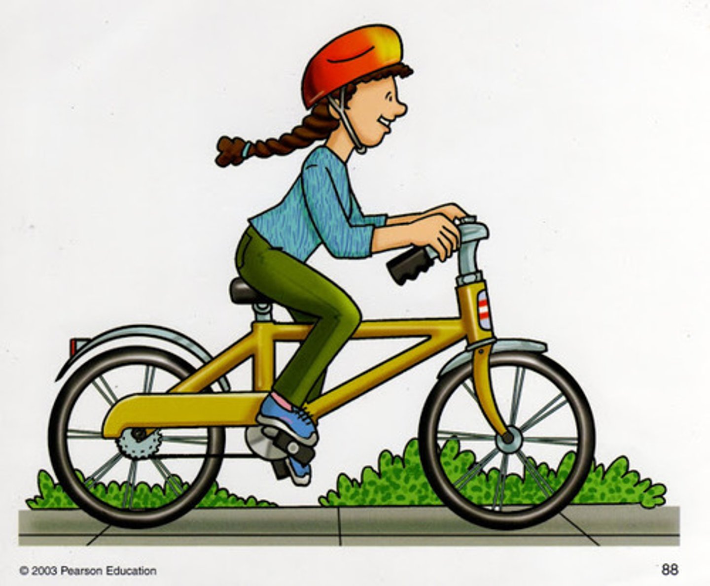 <p>una actividad que se hace encima de un medio de transporte manual normalmente de dos ruedas</p>