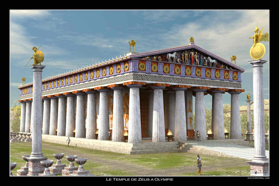 <p>Temple of Zeus at Olympia</p>