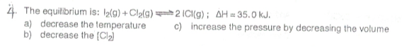 <p>Use le chatlier principle to describe what's appening</p>