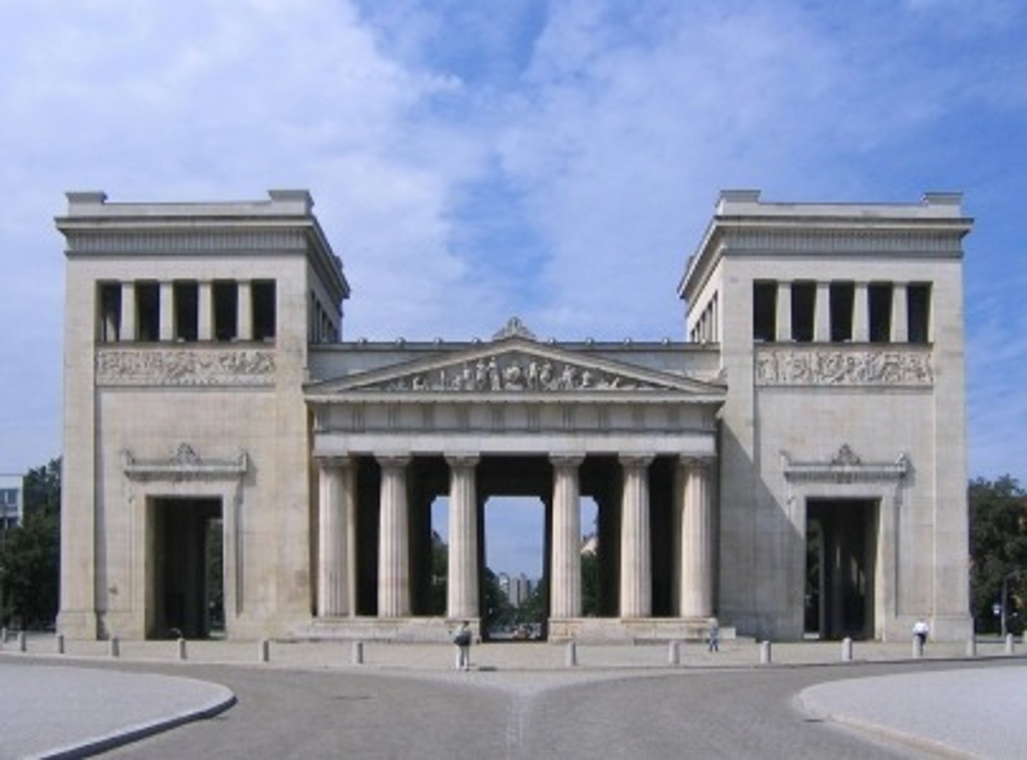 <p>gate way into the acropolis and parthenon and Erechteion (athena nike temple just outside the gate)</p>