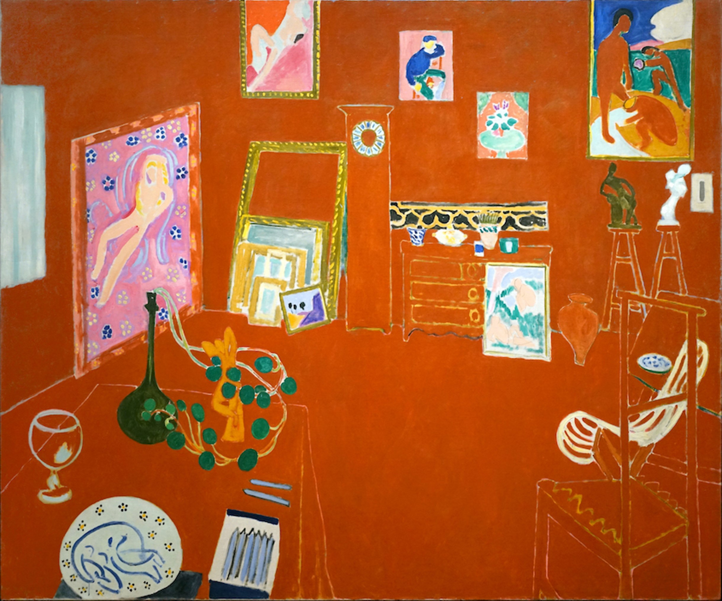 <p><span style="font-family: Calibri"><em>The Red Studio</em>, 1911</span></p>