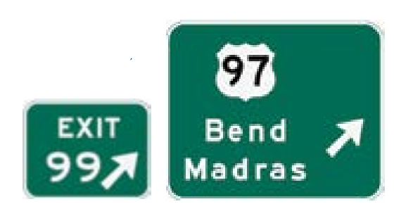 <p>Guide or information signs</p>
