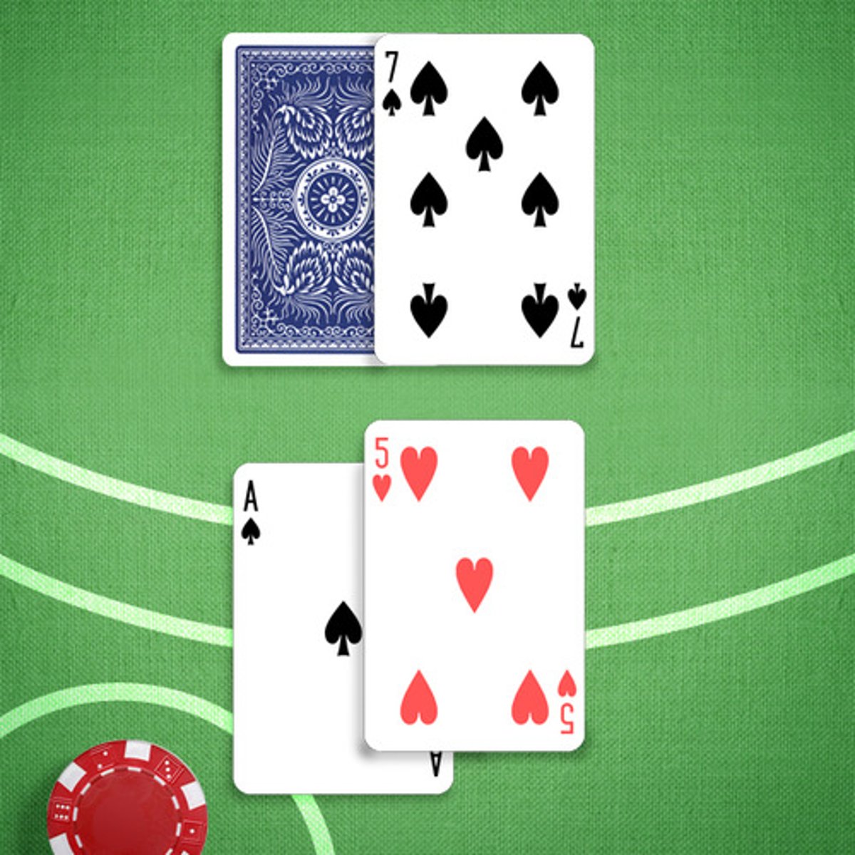 <p>You: 16</p><p>Dealer's Upcard: 7</p>