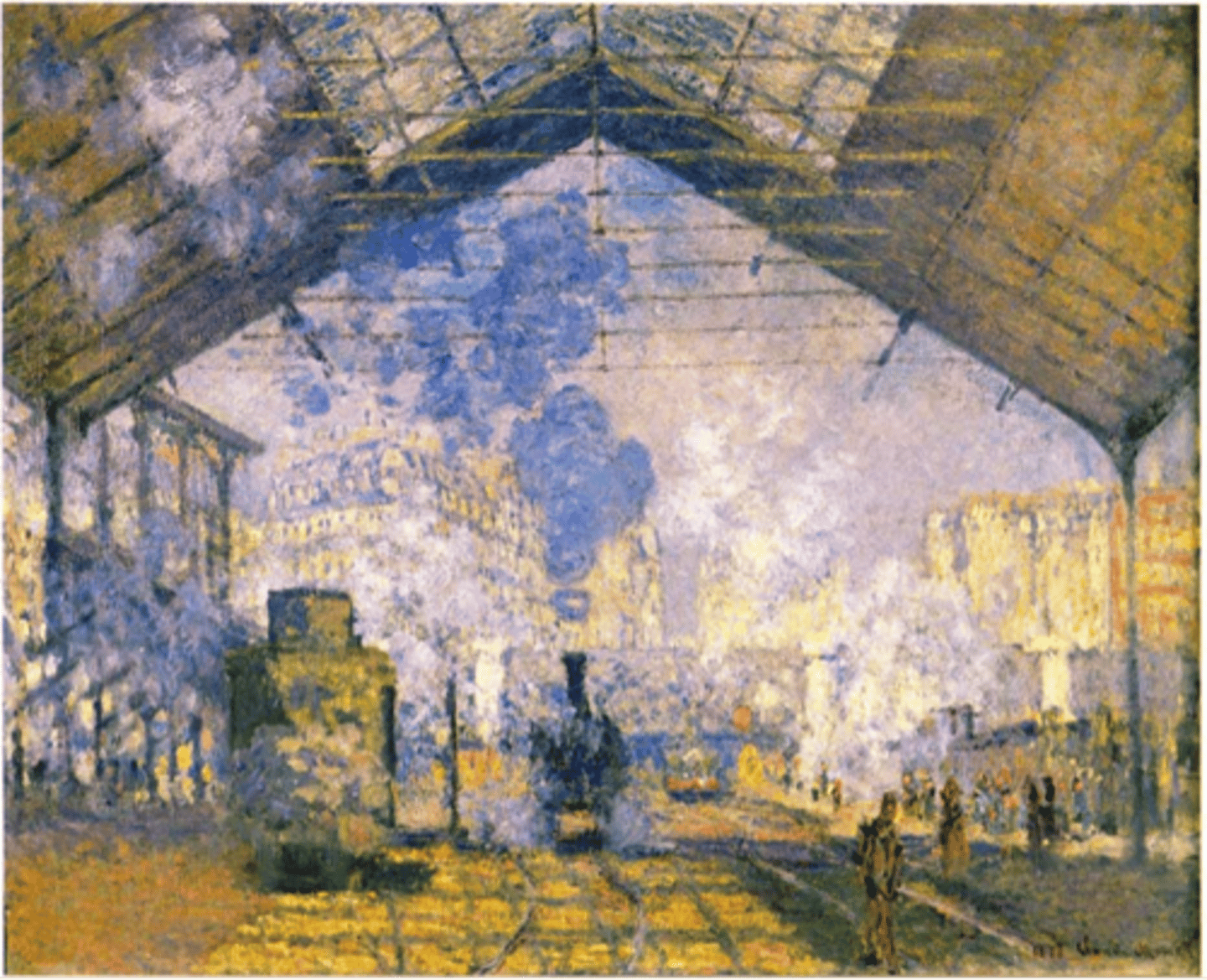 <p>MONET, Saint-Lazare Train</p><p>Station, 1877.</p>