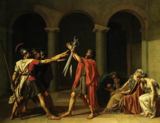<p>The Oath of the Horatii</p>
