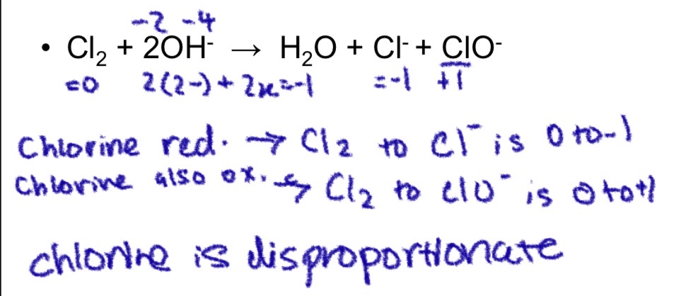 <p>Disproportionation</p>
