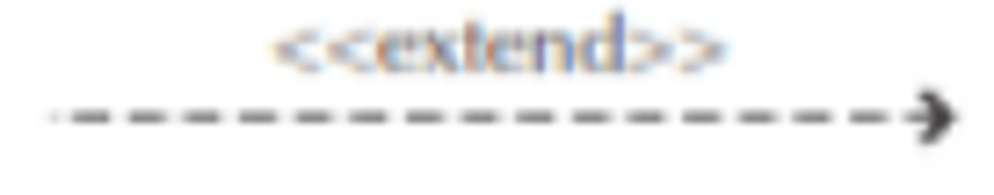 <p>Represents the extension of the use to include optional behaviour. Happens sometimes when a certain criteria is met</p>