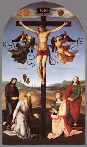 <p><span>Crucifixion</span></p><p><span>Città di Castello Altarpiece</span></p><p><span>c. 1502</span></p><p><span>oil on wood</span></p><p><span>National Gallery, London</span></p>