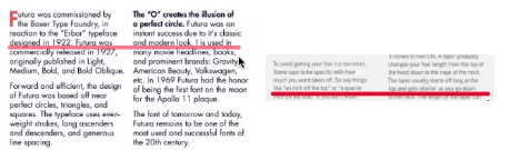 <p>The alignment of the lines, make sure they’re even with each other across paragraphs</p>
