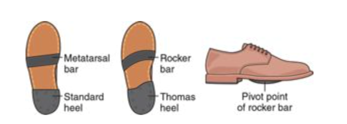 <p>during which gait phase does a metatarsal bar transfer stress from the MTP joints to the metatarsal shafts?</p>