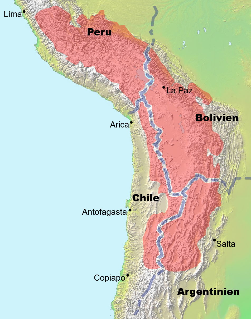 <p><span>a high plateau in the central Andes Mountains of South America.</span></p>