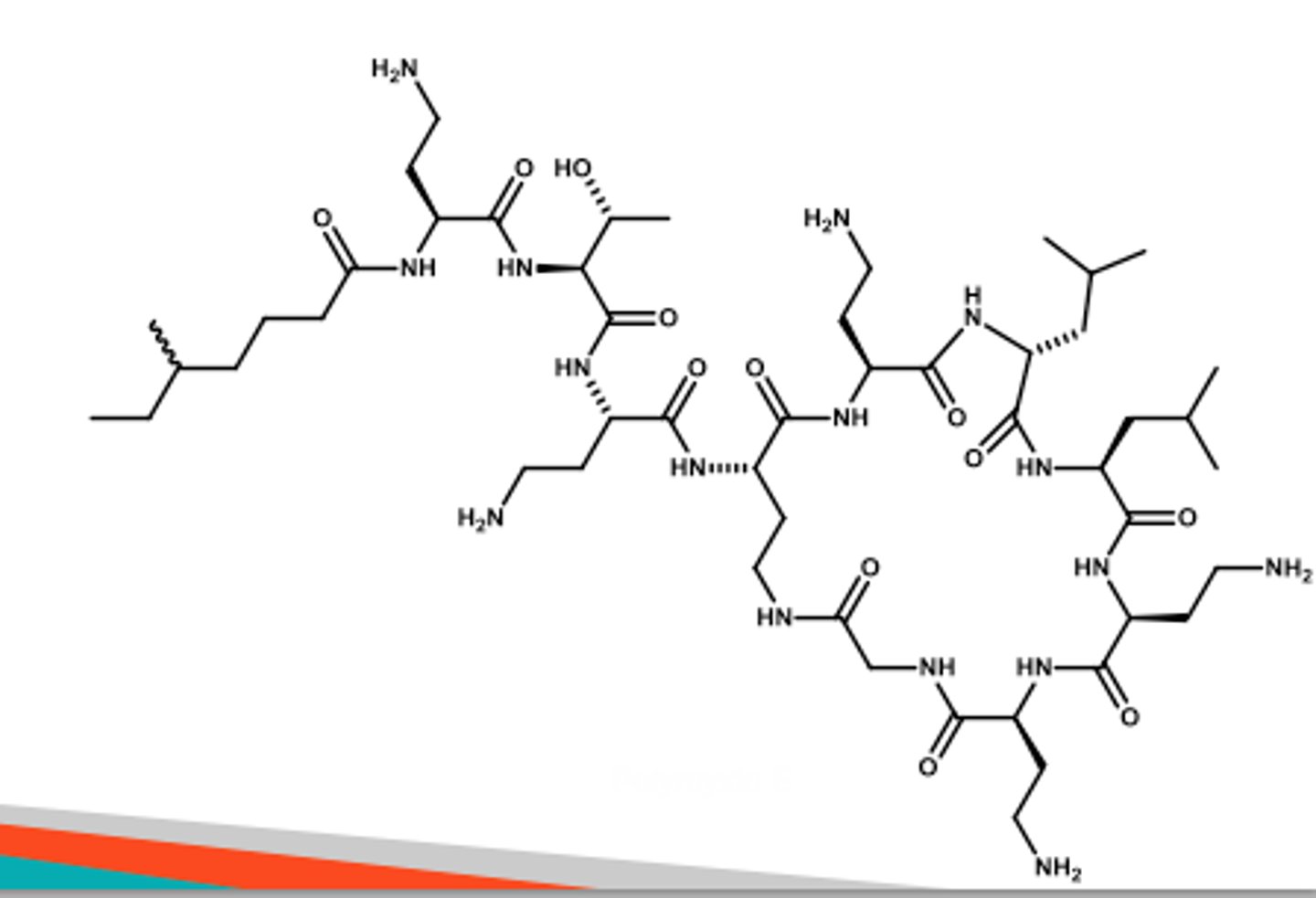 <p>cationic detergent that disrupts bacterial membranes</p>