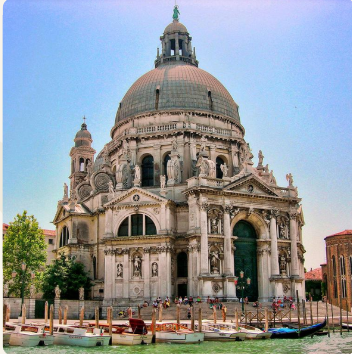 <p><span>Roman Catholic Church which had a lot of sculptural figures. It was made round to <strong>symbolize the womb of Mary.</strong></span></p>