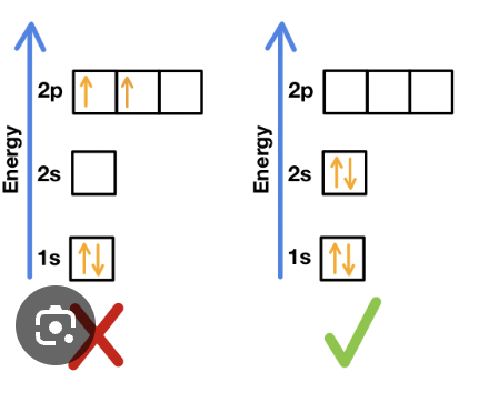 <p>electrons enter orbitals of lowest energy first</p>