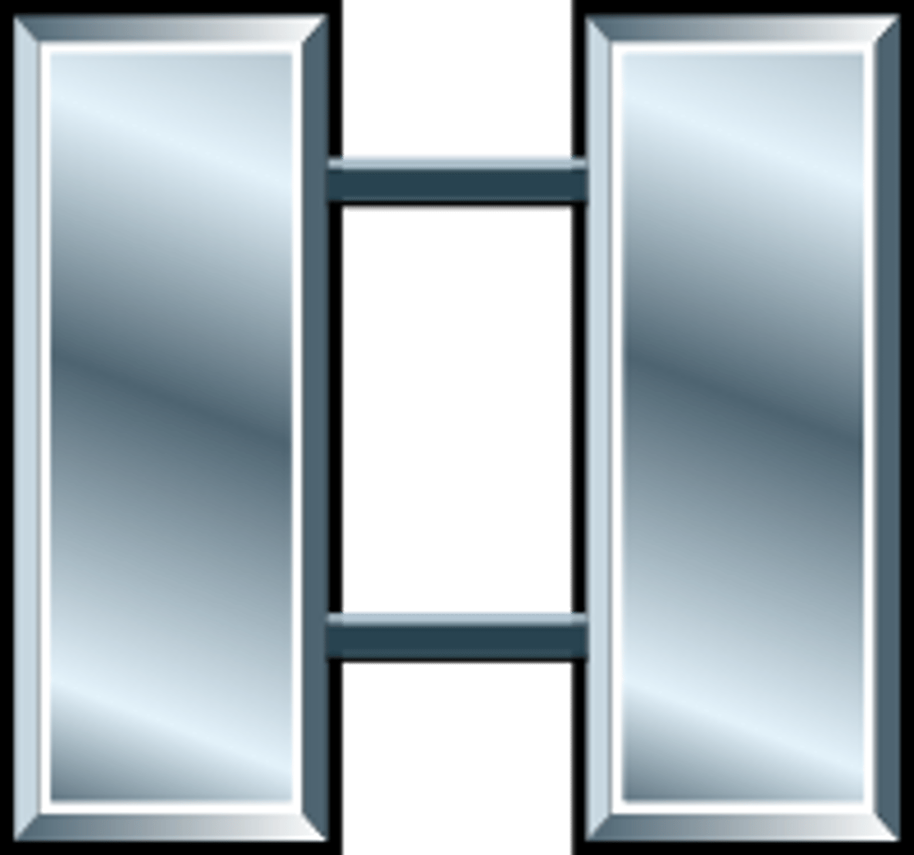 <p>O-3 Two silver bars (AF, Army, Marines)</p>