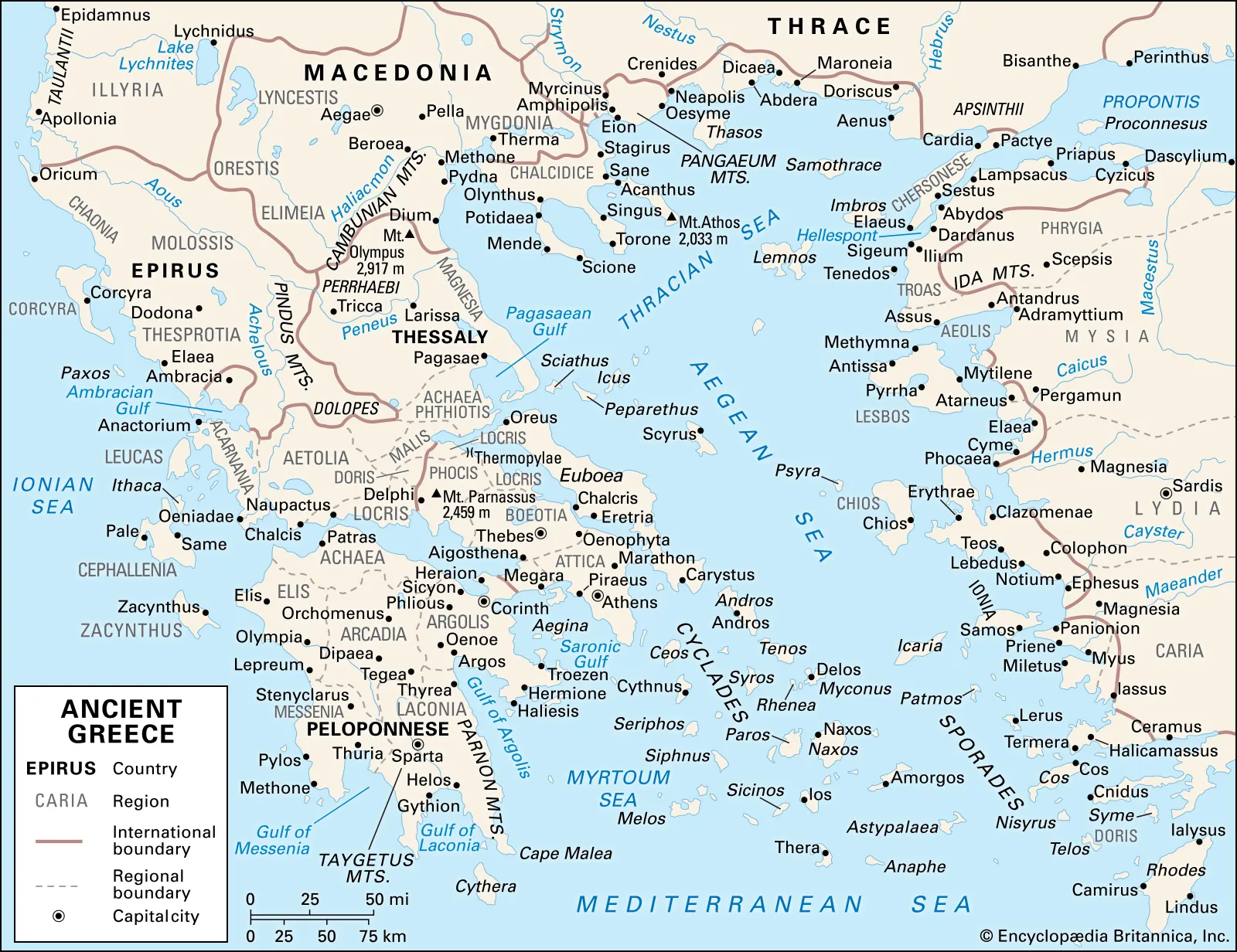 <p><mark data-color="purple">Map of Ancient Greece</mark></p>