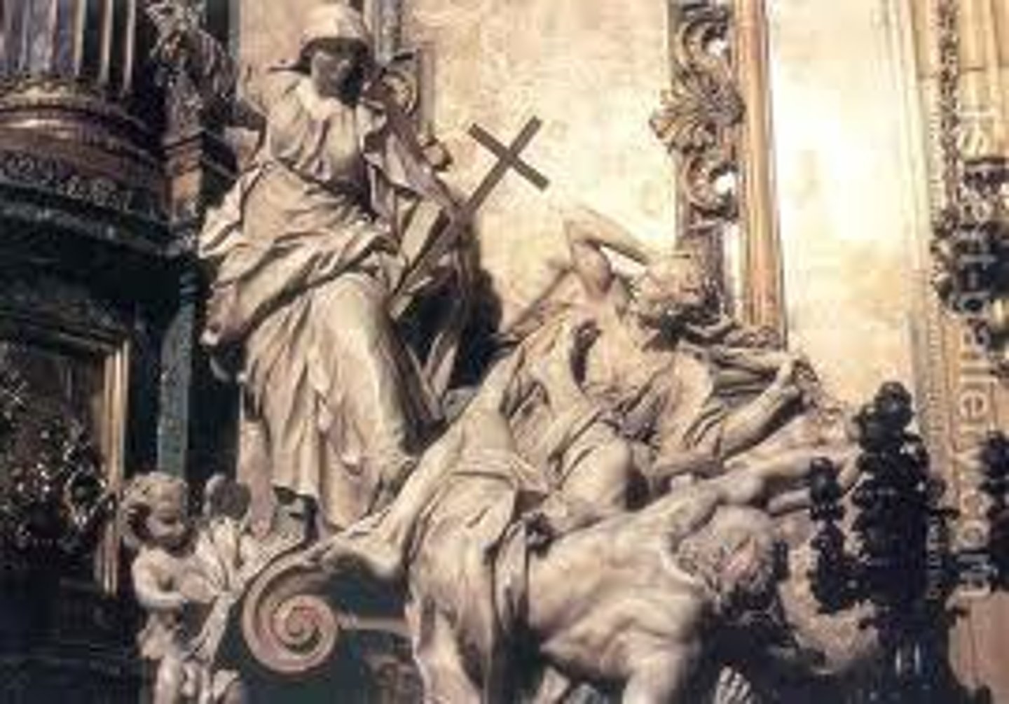 <p>(n.)an opinion different from accepted belief; the denial of an idea that is generally held sacred</p>