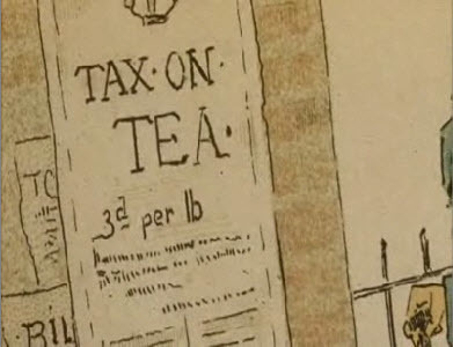 <p>1764 sugar act, 1765 Stamp act, Townsend acts, 1773 tea act</p>