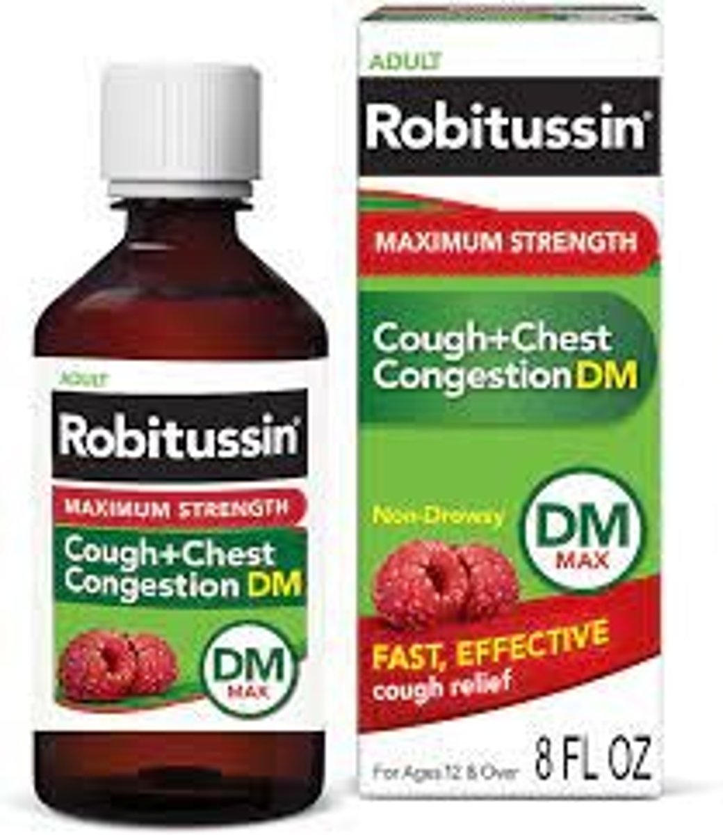 <p>Dextromethorphan and Guaifenesin</p><p>Antitussive </p><p>Cough </p>