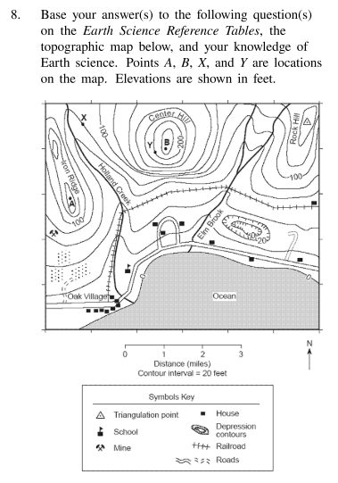 <p>What is the approximate elevation of the triangulation point on the top of Rock Hill?</p>