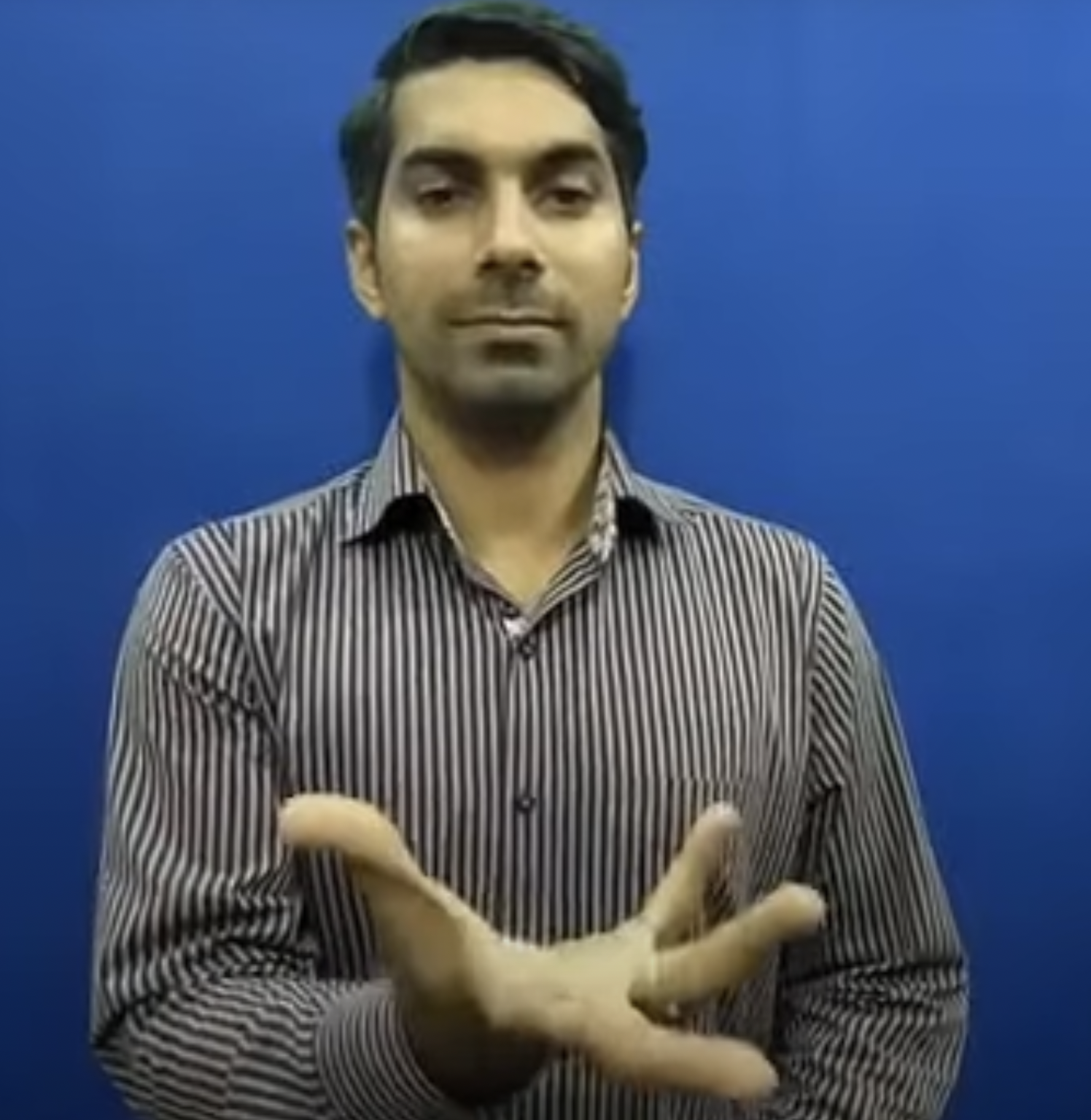 <p>bring your hand up from your chest like you’re simulating vomiting</p>