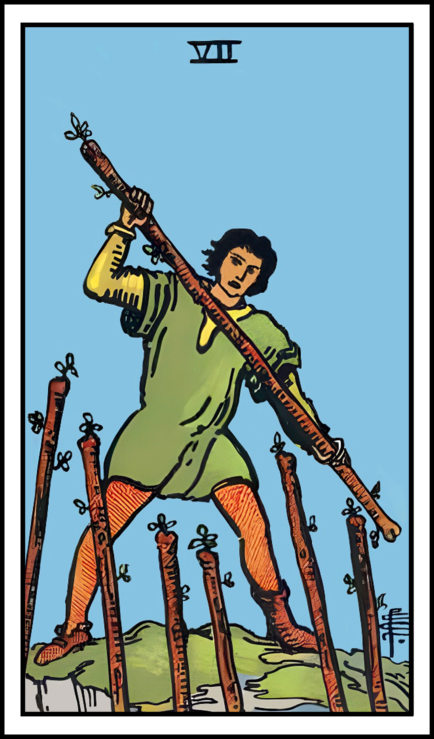 <p>7 of wands</p>