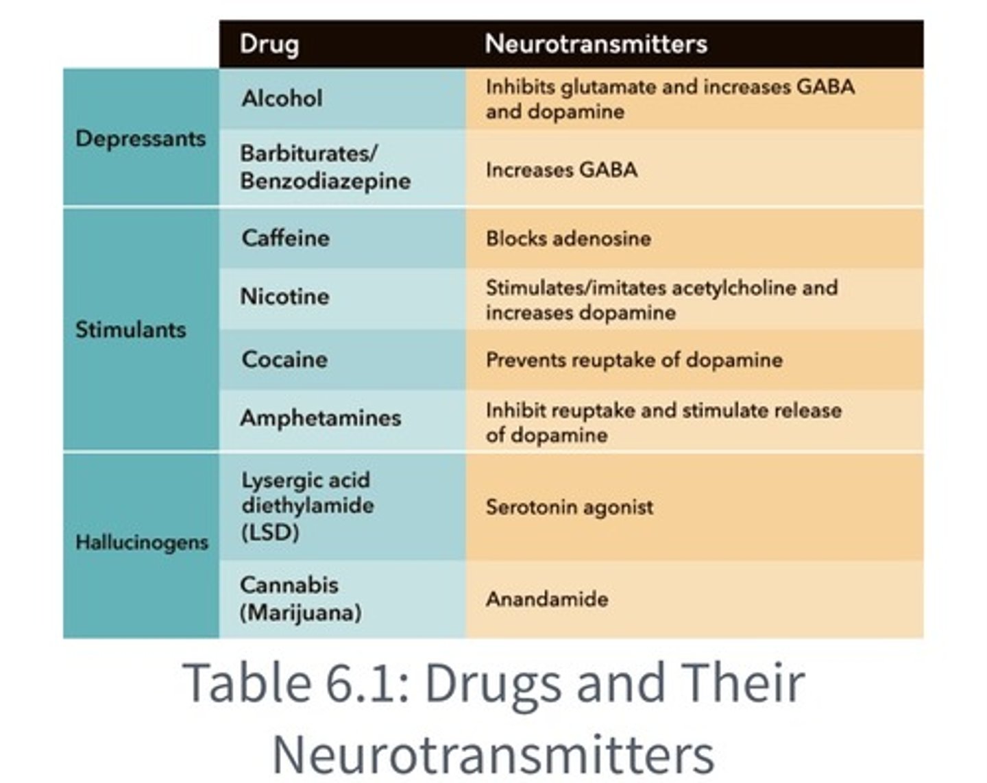 <p>drugs that increase dopamine by blocking reuptake or stimulating release</p>