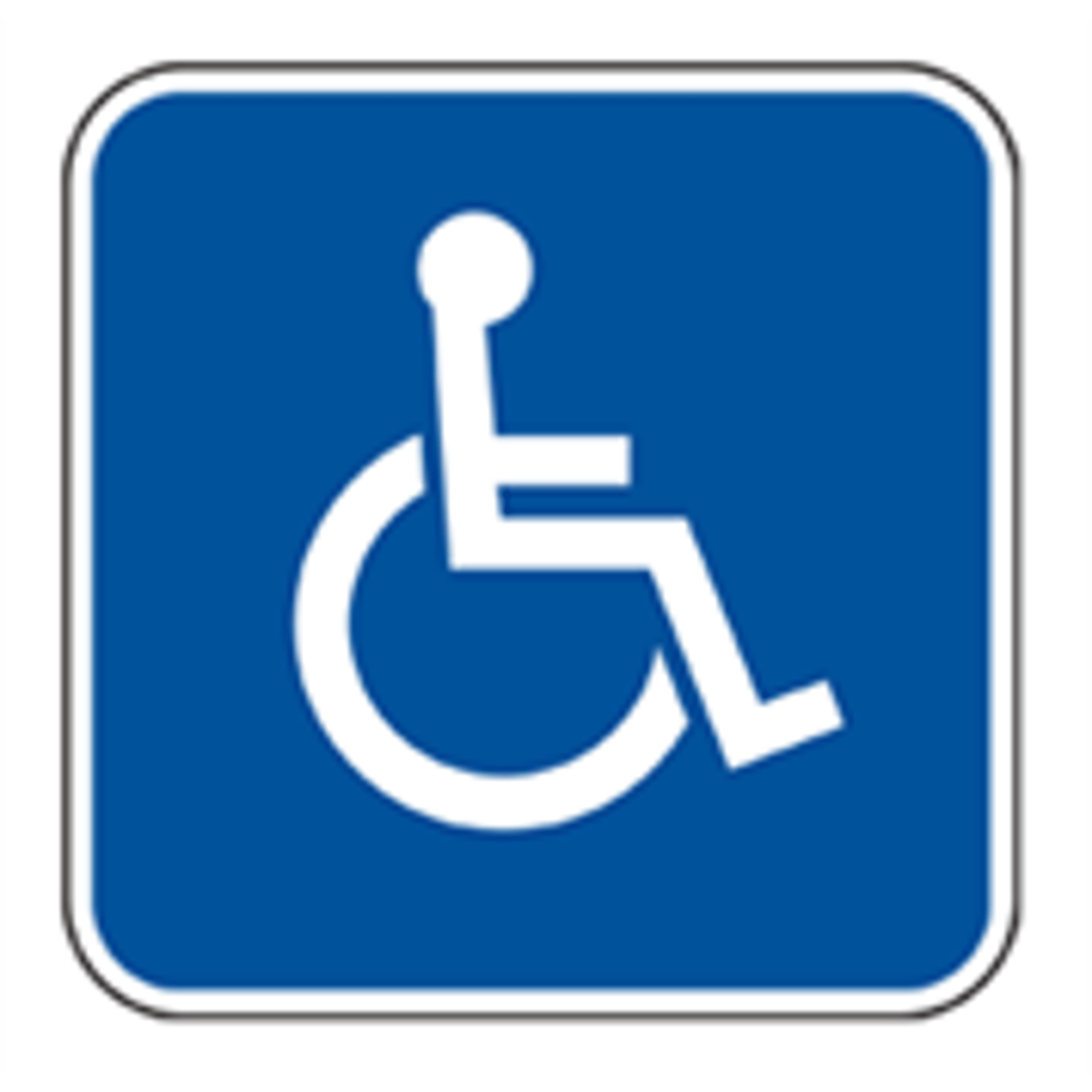 <p>designates HANDICAPPED PARK ING ONLY. Parking is only allowed for vehicles with an official indicator such as a handicap license tag or temporary hangtag.</p>